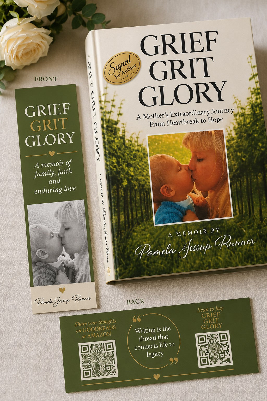 SIGNED COPY: Grief Grit Glory  A Mother's Extraordinary Journey from Heartbreak to Hope